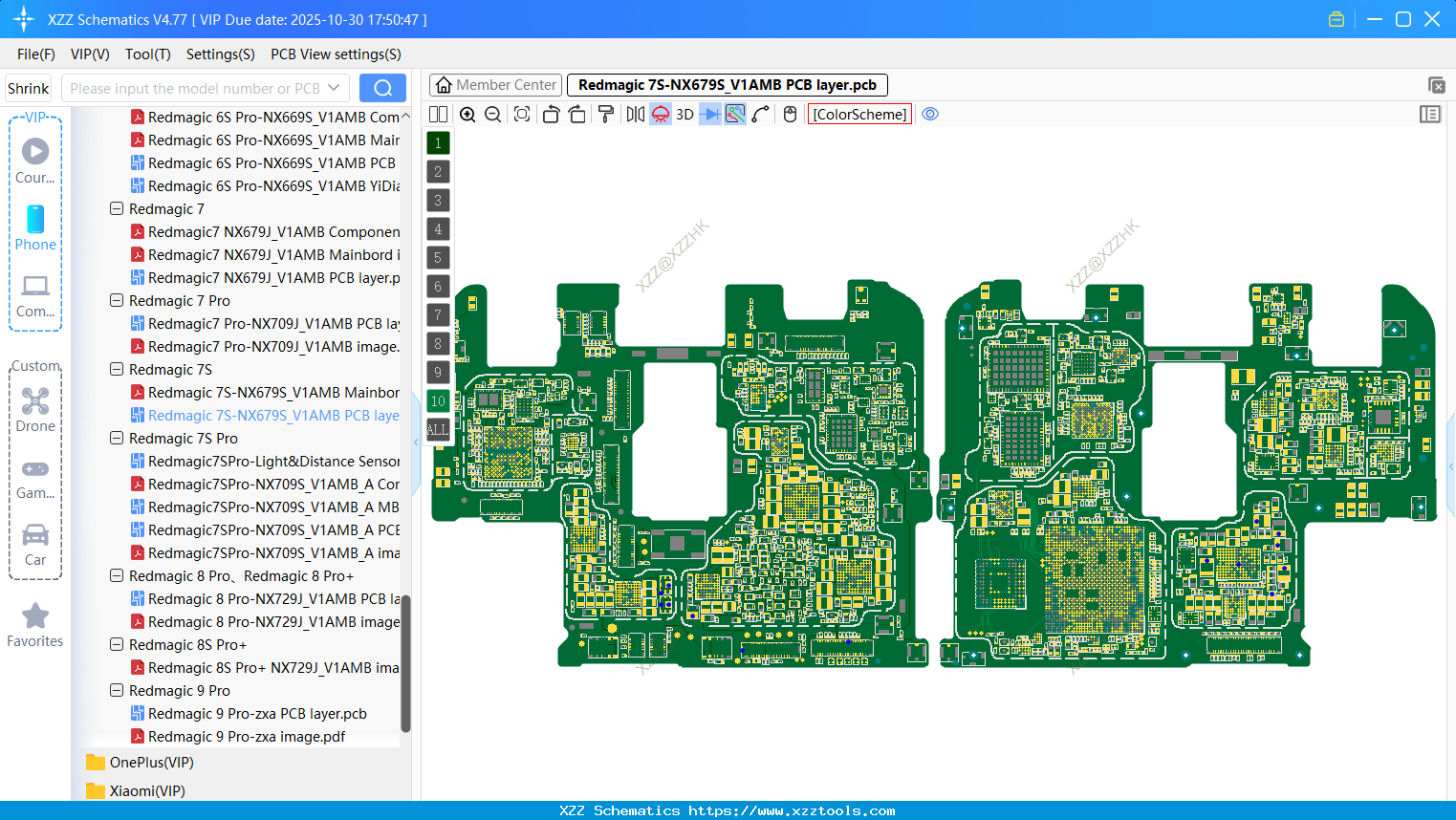 Nubia Redmagic 7S-NX679S_V1AMB PCB Layer